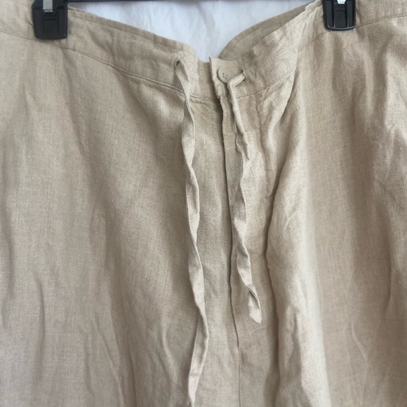 Brandini 100% Linen Straight Wide Leg Tie Waist Size XXL - Picture 6 of 13
